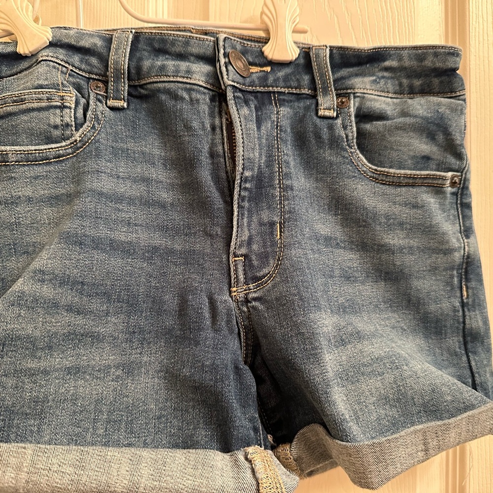 Two pairs never worn American Eagle Next Level Stretch distressed Midi